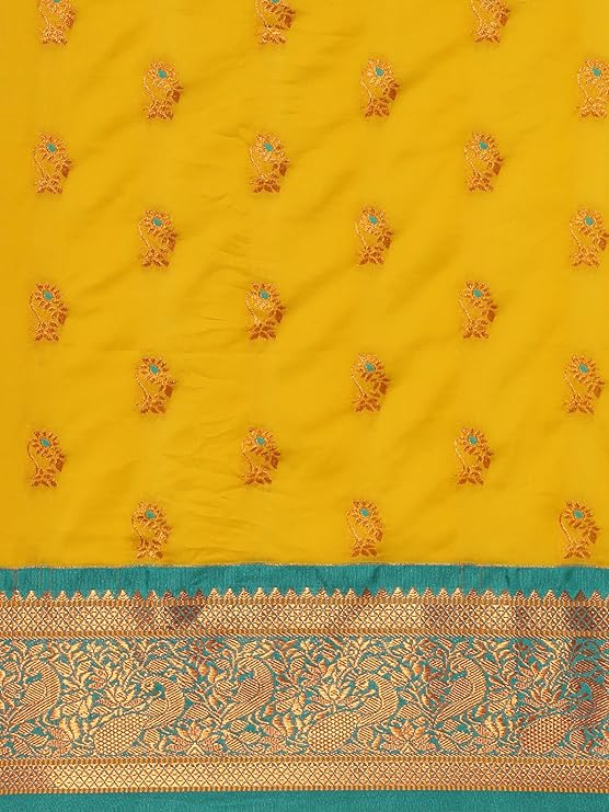 Sannata.in  Silk Sarees Women's Kadiyal Soft Silk Pheshwai Nath Paithani Saree With Blouse Piece