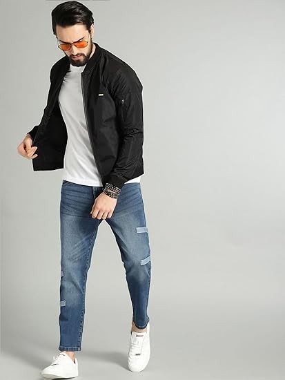 Men's Jacket | Regular Fit | Winter Jacket with Zipper and Pockets