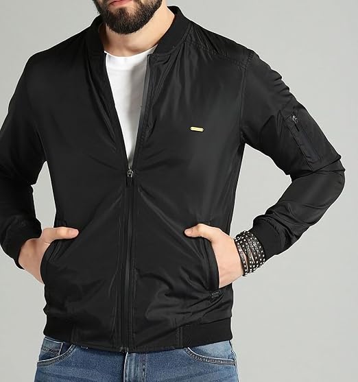Men's Jacket | Regular Fit | Winter Jacket with Zipper and Pockets