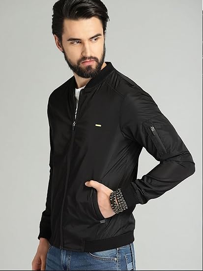 Men's Jacket | Regular Fit | Winter Jacket with Zipper and Pockets