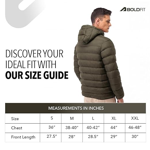 Boldfit Jacket For Men Winter Wear Nylon Winter Standard Length Jacket For Men Minus Degree Jackets From Minus 10 Degree Winter Wear For Men Insulated Winter Jackets For Men Heavy Jackets