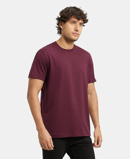 Jockey 2714 Men's Super Combed Cotton Rich Solid Round Neck Regular Fit Half Sleeve T-Shirt