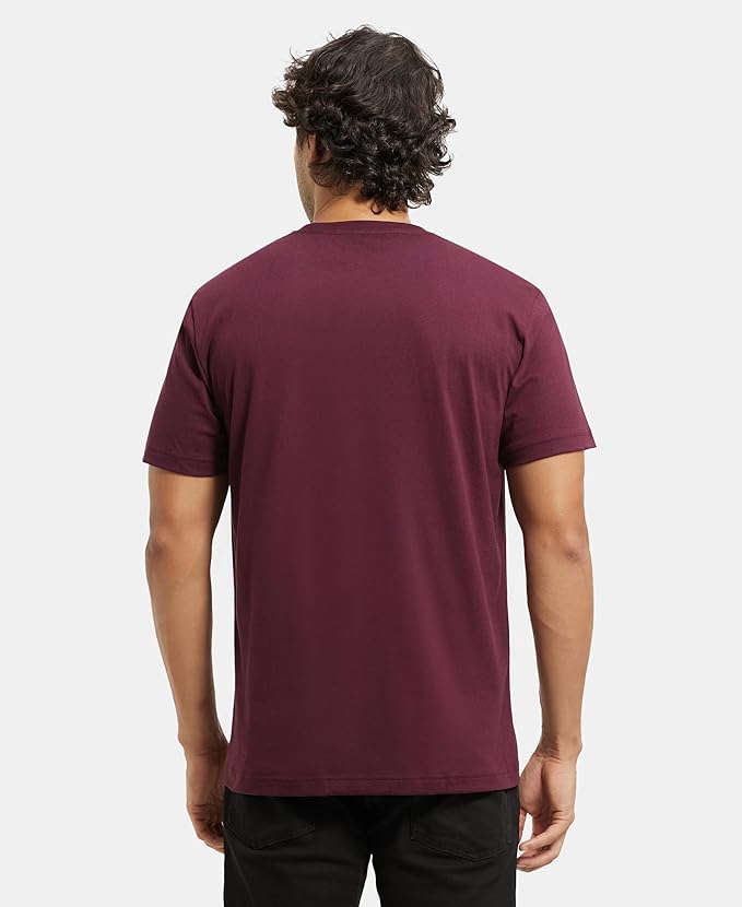 Jockey 2714 Men's Super Combed Cotton Rich Solid Round Neck Regular Fit Half Sleeve T-Shirt