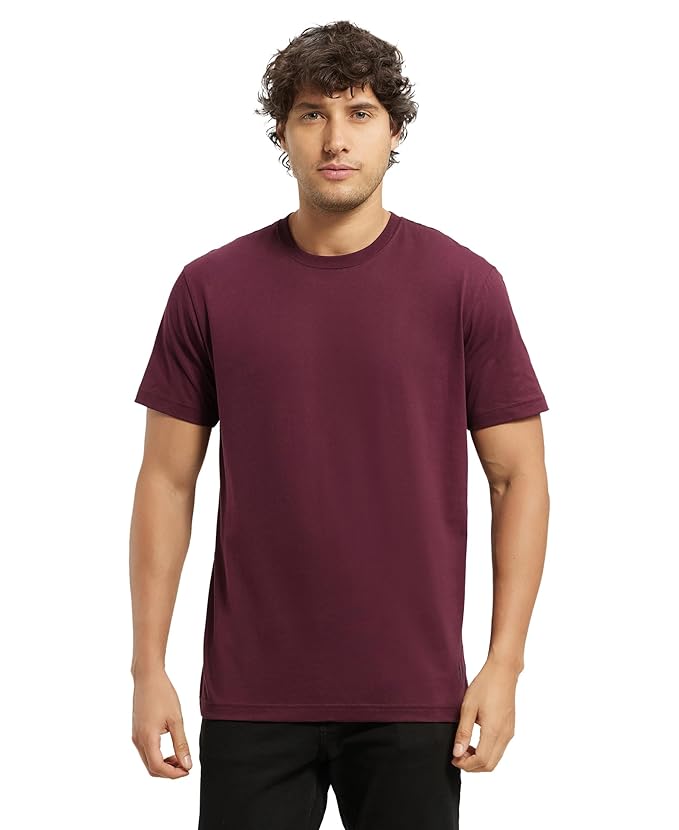 Jockey 2714 Men's Super Combed Cotton Rich Solid Round Neck Regular Fit Half Sleeve T-Shirt